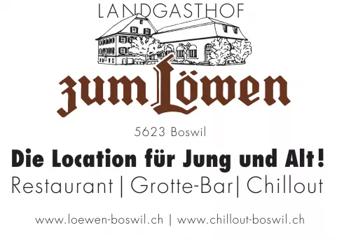 Link und Logo Landgasthof Löwen, Chillout, Grotte-Bar